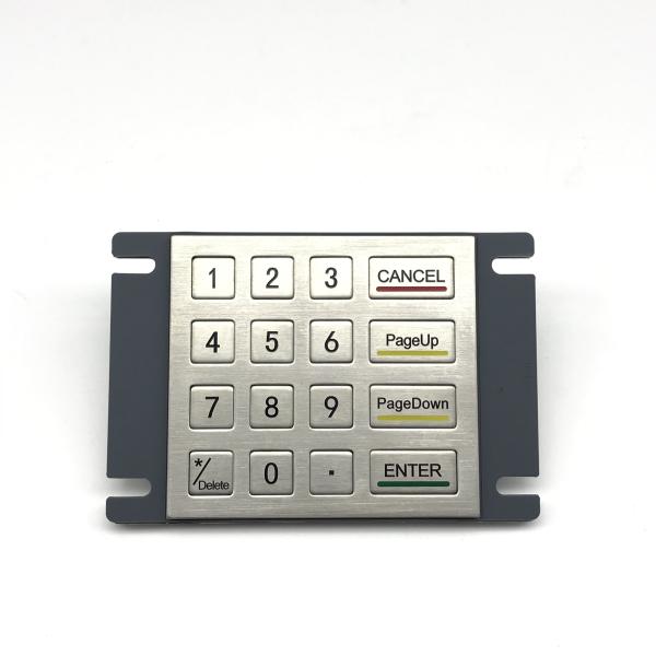 IP65/IK07 16 Keys Metal KeyPad Waterproof Dustproof Industial Keypad outdoor