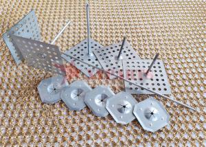 China 50MM Perforated Aluminum Metal Rock Wool Insulation Pins wholesale