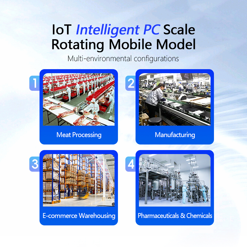 Weighing Industrial Platform Scale 60cm by 80cm with Rotating 15" Android Touchscreen