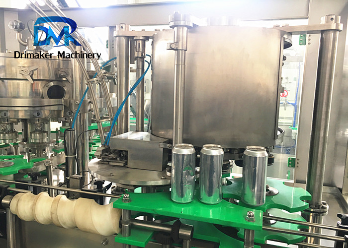Soft Drink Can Beer Filling Line Stainless Steel Structure Rotary Bottle Filler