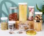 Empty Clear Candy Cookies Food Storage Sealed Pots 150ml 250ml 500ml 600ml PET