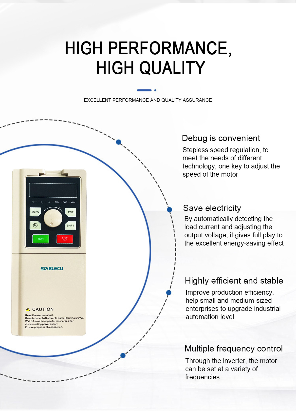 0.75KW-110KW VFD Variable Frequency Inverter For AC Motor