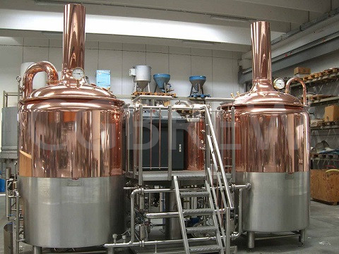 2000L craft brewing equipment for sale with CIP cleaning system semi-automatic control