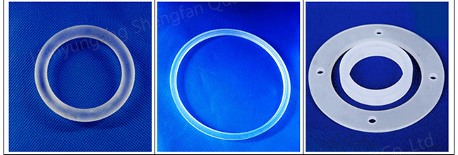 Vacuum Sealing Assembly Quartz Flange For Furnace Custom Welding Quartz Tube