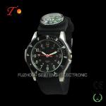 Charming nylon military watch with compass much suitable for outdoor enthusiasts