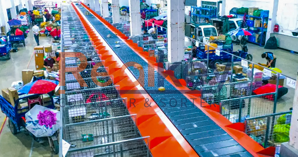 Adjustable Speed Rubber Belt Narrow Belt Sorter High Performance