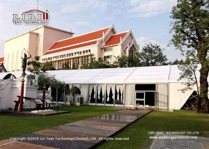 China Tear Resistant Luxury Outdoor Party Tents 20x50m With Aluminum Frame wholesale