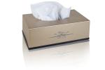 Customized Living Room Gold Rectangular Tissue Box Holder