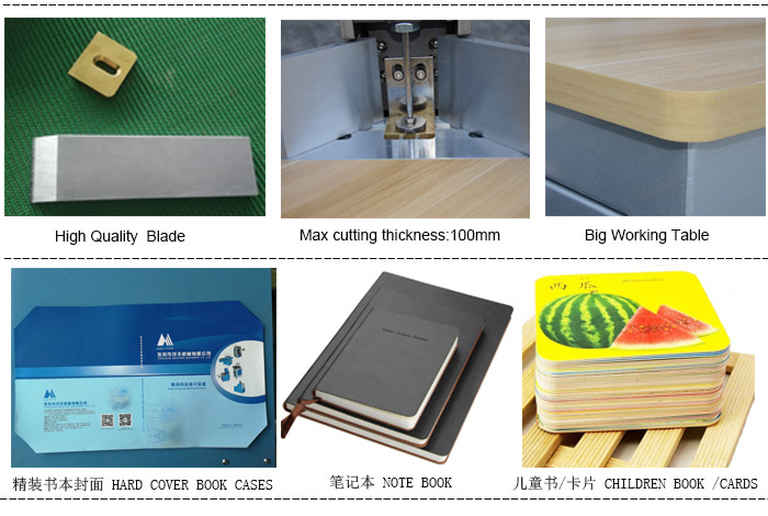 R12 Blade 80mm Leather Book Corner Cutting Soft Cover Book Binding Machine