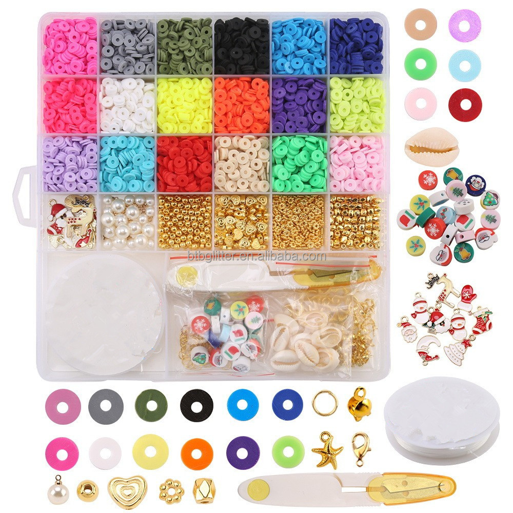 Handmade Elastic Rope Woven Bracelet Beads Acrylic Alphanumeric Word Box Accessories with Free Samples
