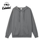 Odm/oem Wholesale 100%cotton Puls Size Zip Up Harajuku Premium Vintage Custom