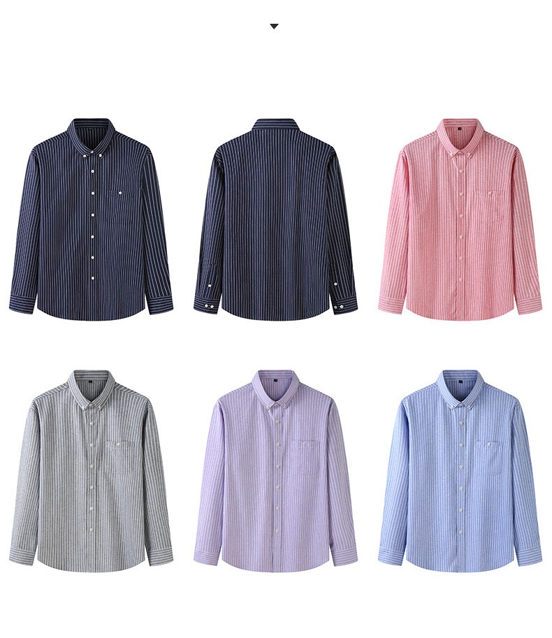 Customized Logo Printing Fashion Autumn Mens Long Sleeve Shirts Plus Size Men's Shirts