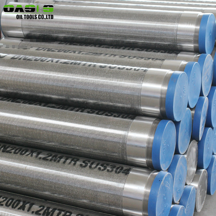 Gravel Prepacked Wire Wrapped Screens , Water Well Drilling Wedge Wire Screens
