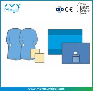 China Customized Surgical Ophtalmic Drape Pack With Gown wholesale