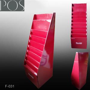 China POS Brochure Advertising cardboard floor display stand wholesale