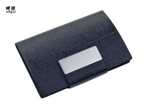China Black Wallet Leather Credit Card Holder , Personalized Business Card Organizer wholesale