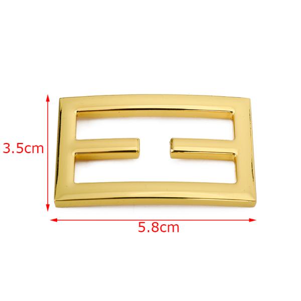 Metal Rectangle Shape Handbag Lock Hardware Replacement Part