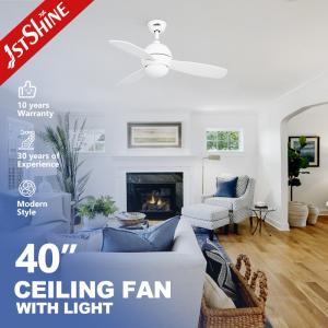 China Remote Control Modern Led Ceiling Fans 40 Inches Dc Motor 3 Plywood Blades wholesale