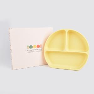 China Freezer Safe Silicone Childrens Plates Phthalate Free Silicone Feeding Plate wholesale