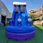 Commercial Inflatable Kids Big Blow Up Waterslide Palm Tree Backyard Water Slide