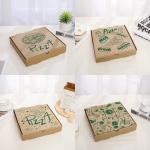 ISO9000 Grease Resistant Pizza Takeaway Boxes Corrugated Board