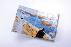 China Pantone Sliding Hardcover Book Printing CMYK Custom Puzzle Printing 210mmx297mm wholesale