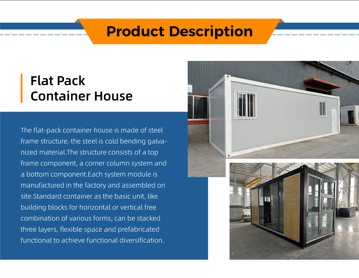 20FT/40FT Customized Flat Pack Container House with 4 Bedrooms and Garage Designed in Mediterranean Style Included