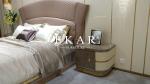 Real leather open door cabinet W002B11