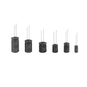 China Radial Aluminum Electrolytic Capacitor 100uF 25V 2000hrs 5x11 LS 2mm wholesale