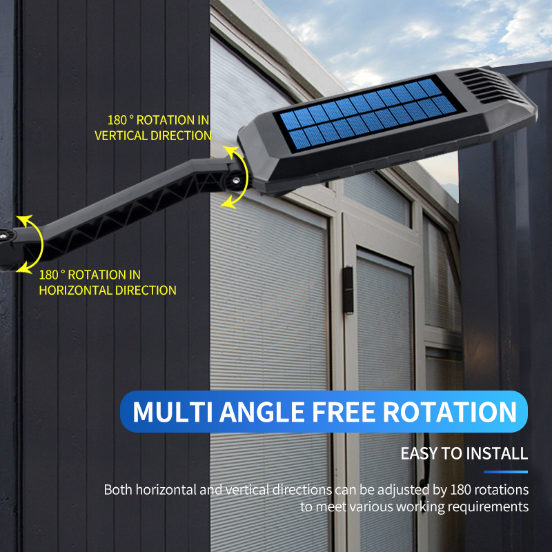 6000-7000K 450LM Solar Pir Security Light With Motion Sensor Remote Control