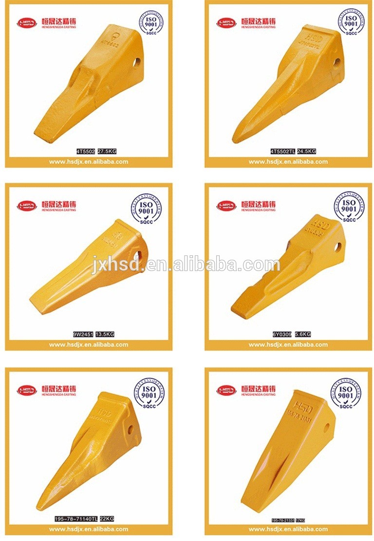 Engine parts excavator ripper tooth points 4T5502TL