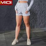 Soild Grey Scrunch Workout Shorts
