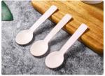 100mm Birchwood Disposable Wooden Dessert Spoons For Eating 100 Pcs