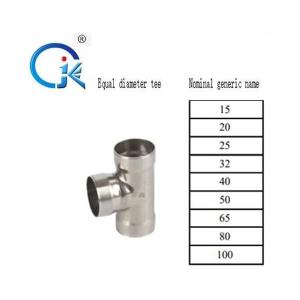 China 304L Stainless Steel Plumbing Fittings , M Type Reducing T Fitting wholesale