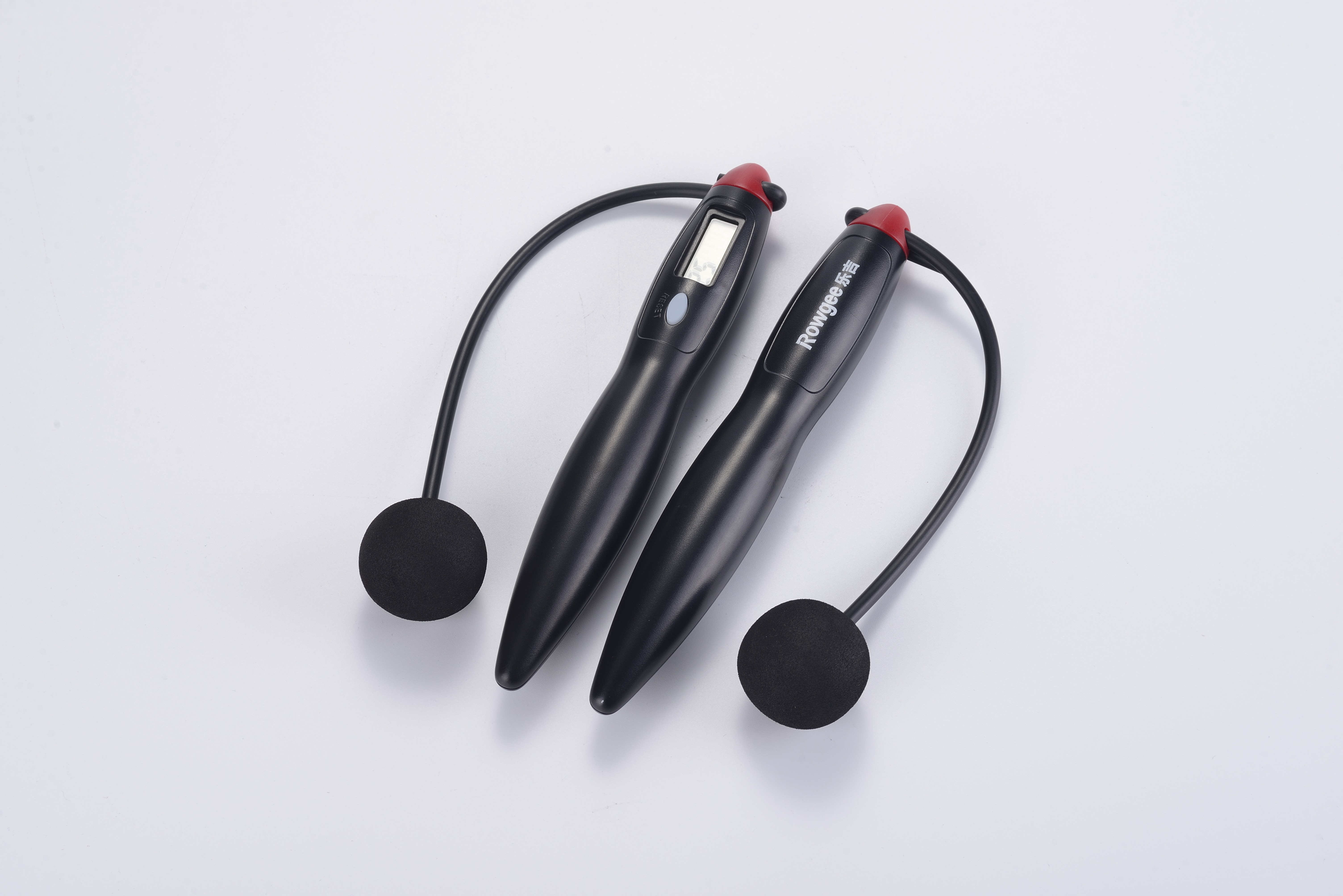 Simple Black Indoor Cordless Jump Rope JS-310 With 200mm Length And Loop Counter
