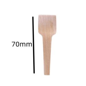 China 70mm Eco Friendly Disposable Wooden Utensils Mini Wooden Teaspoons 70mm wholesale
