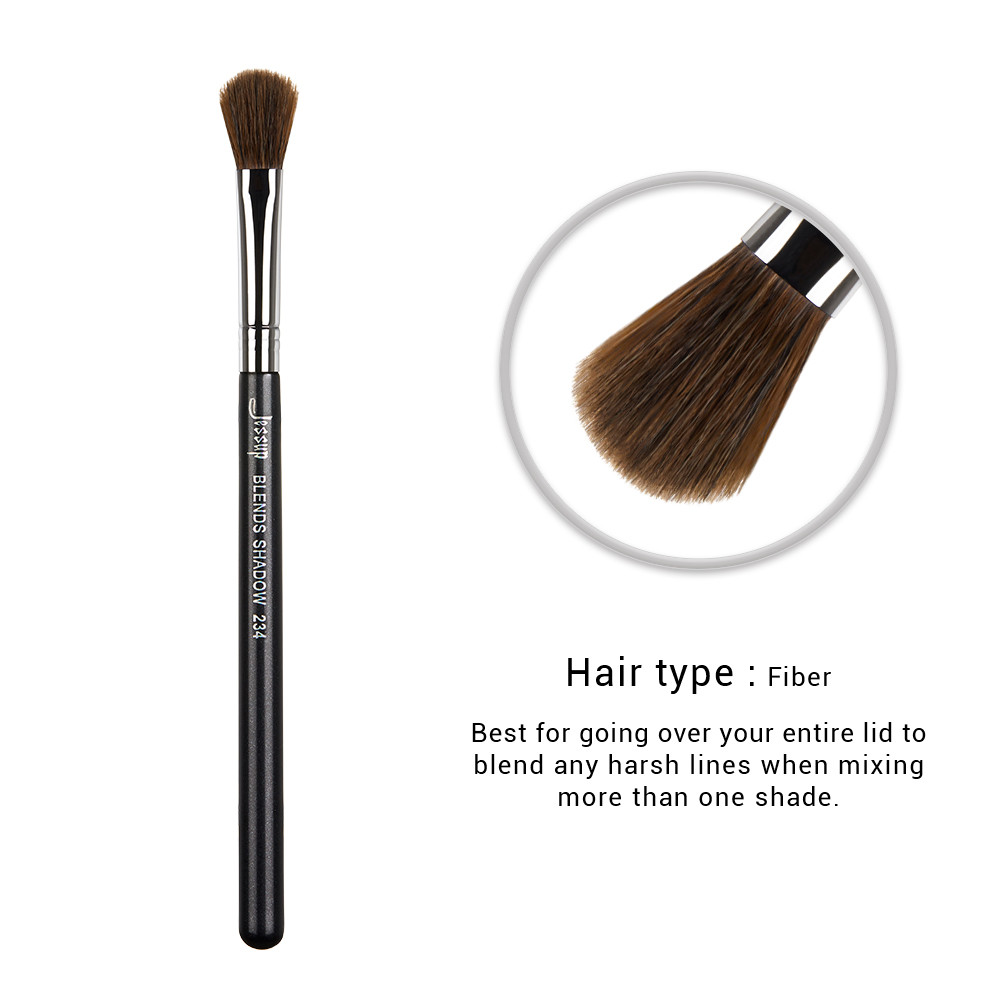 Pinched Ferrule Synthetic Makeup Brushes Set Dome Shape Blending Shadow Brush