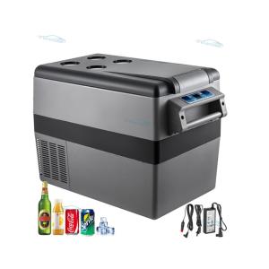 China 45L 55L Caravan Camping Portable Fridge Freezer Car Boating Bar Fridge 45W wholesale