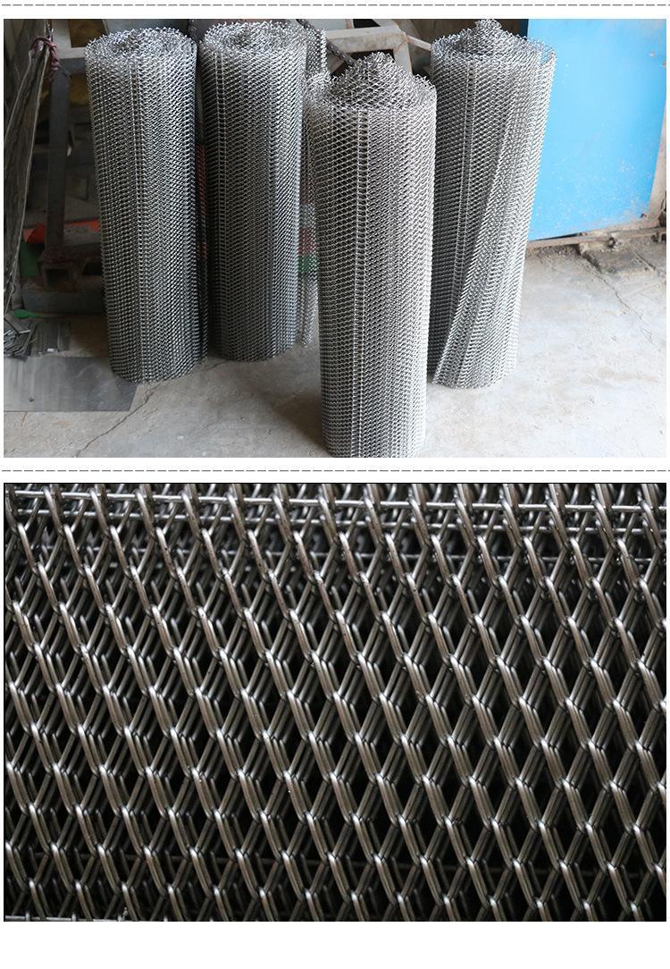 Stainless Steel Conventional Weave Conveyor Belt for Food Production Line