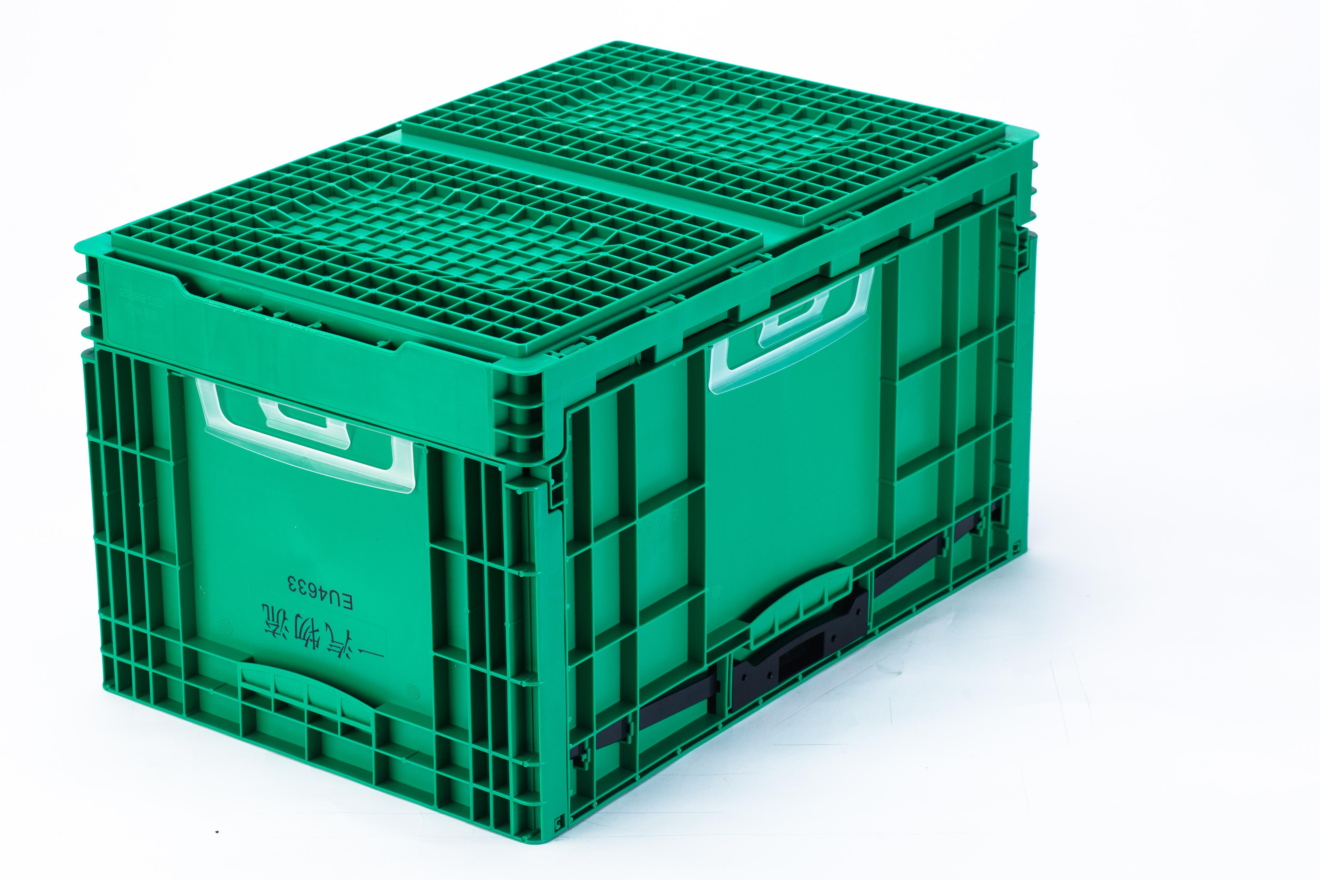 PP Eco-Friendly Foldable Moving Container Stackable Turnover Plastic EU Folding Crate