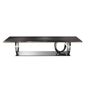 China Marble Decal Luxury Modern Dining Table Set , 750mm Solid Wood Dining Table wholesale