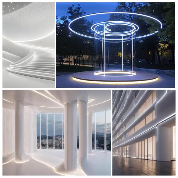 Black Flex Waterproof LED Neon Lights10*10mm Waterproof Outdoor Neon Decorative Lights