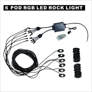 China Waterproof 6 Pods Bluetooth Rgb Led Rock Lights wholesale