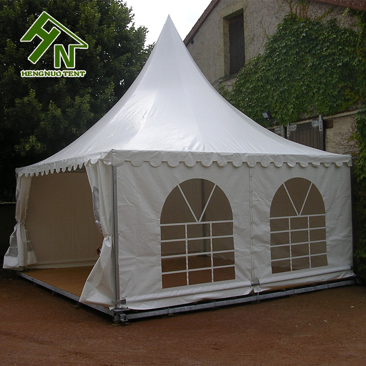 White Garden High Peak Tents 5x5m Aluminum Pagoda Party Event Tent
