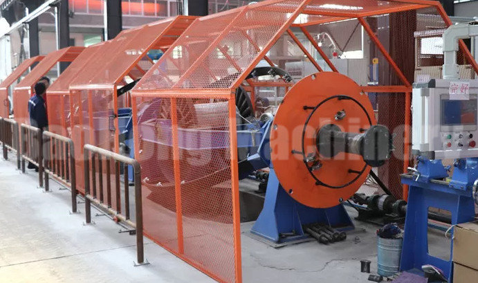 1+3 Skip Cable Laying Machine For 1250 1600 1800 Cable Drums 1+4 1+5