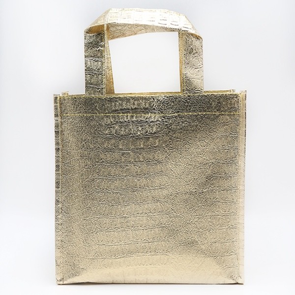 Good sale best price recyclable golden aluminium film shopping embossing non