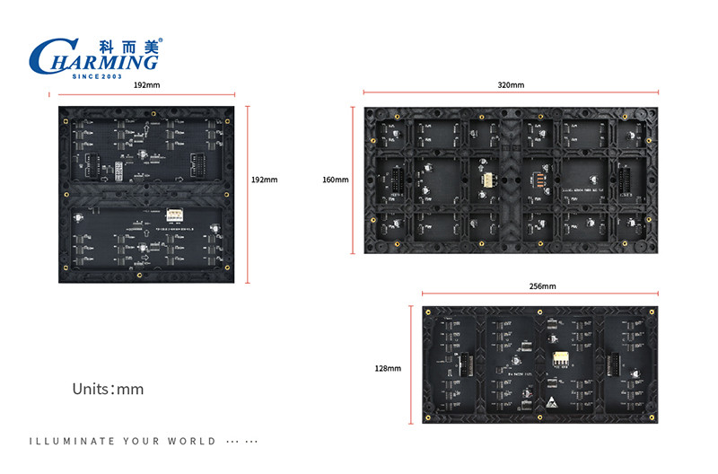 Fixed P4 Full Color Indoor LED Display Modules 64x32 SMD2020