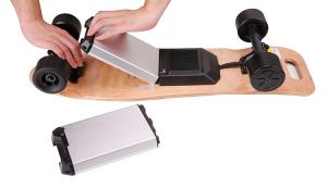 China Single Hub Motor Electric Powered Longboard , Portable Electric Skateboard wholesale