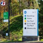 Painted Stainless Steel Directional Wayfinding Signs DC12V Illuminated Outdoor