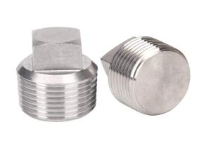 China 1/4&quot; Square Pipe Plug , NPT Male 304 Stainless Steel Pipe Plug wholesale